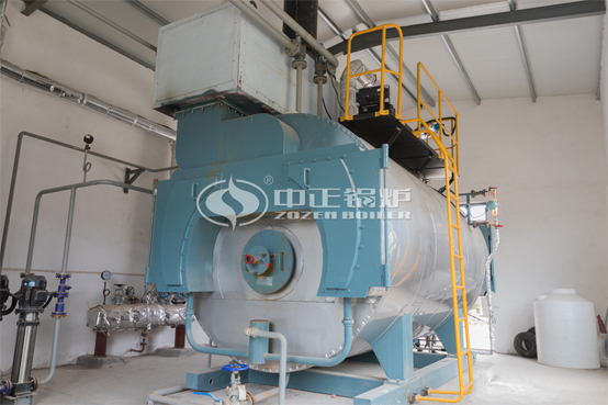 2噸WNS冷凝式沼氣鍋爐項目